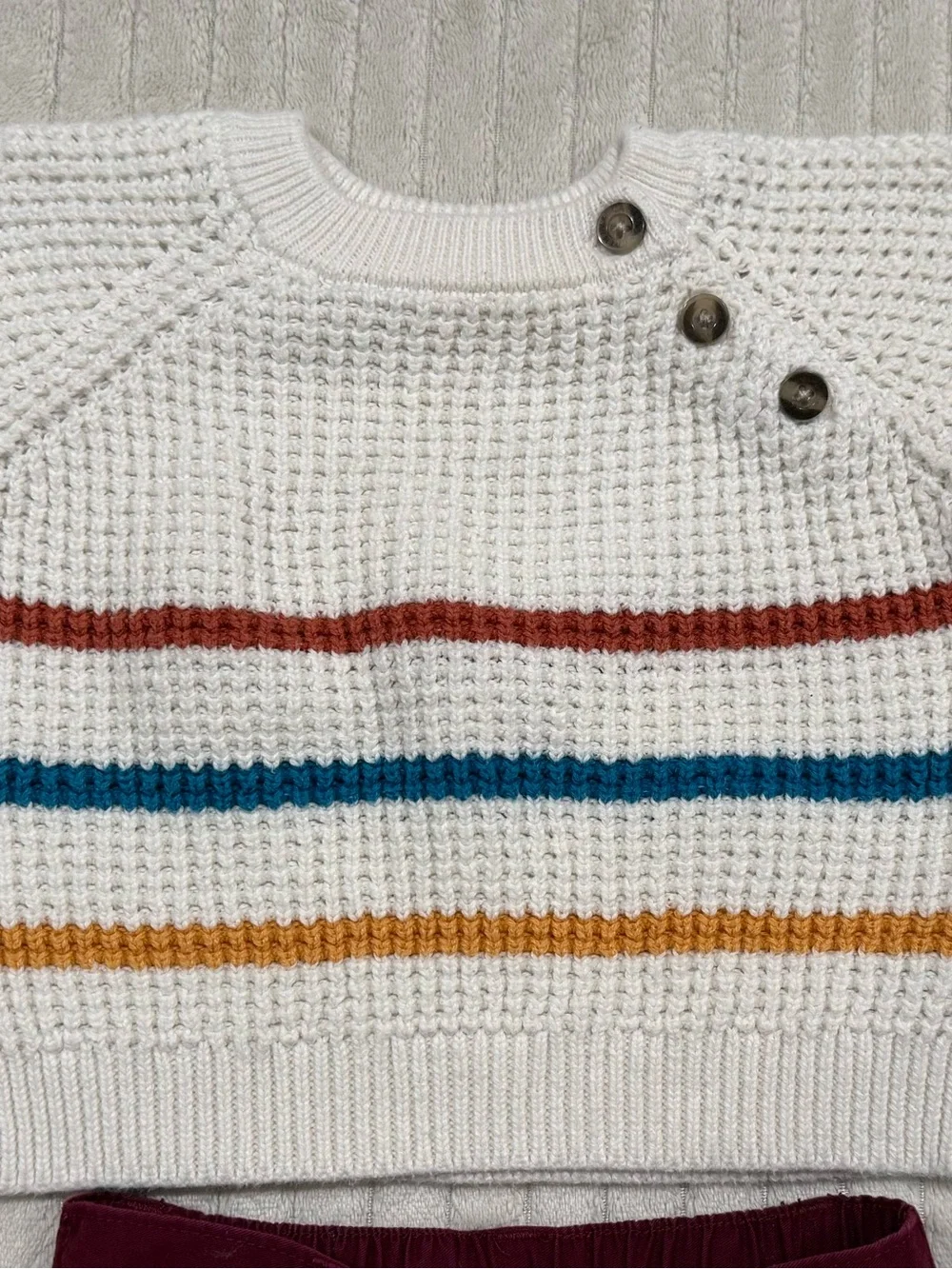 Cat & Jack-Baby Burgundy Pants and Sweater Outfit - size 0-3 Months